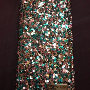 Pink & Blue Glitter iPhone 7+plus wallet case